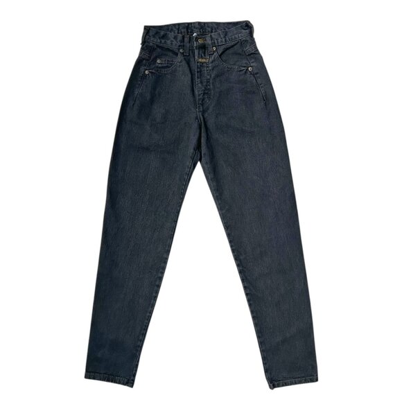 80s Vintage Marithe Francois Girbaud Jeans Black Faded Grunge Mom Jeans. - Picture 1 of 8
